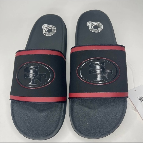 Nike Mens Offcourt NFL San Francisco 49ers Slides Flip Flops new - Picture 2 of 5